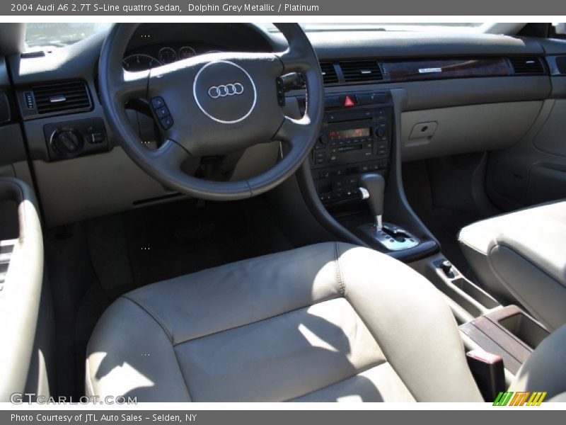 Dolphin Grey Metallic / Platinum 2004 Audi A6 2.7T S-Line quattro Sedan