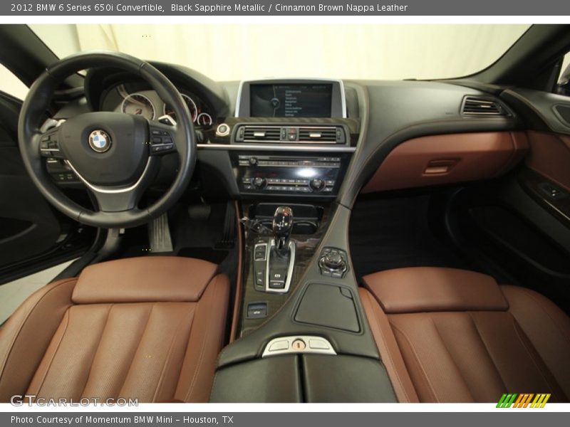 Black Sapphire Metallic / Cinnamon Brown Nappa Leather 2012 BMW 6 Series 650i Convertible