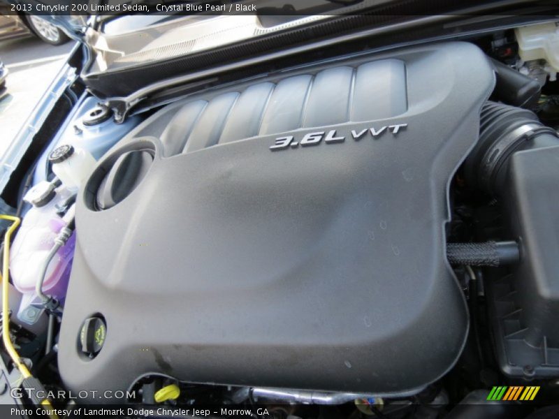 Crystal Blue Pearl / Black 2013 Chrysler 200 Limited Sedan