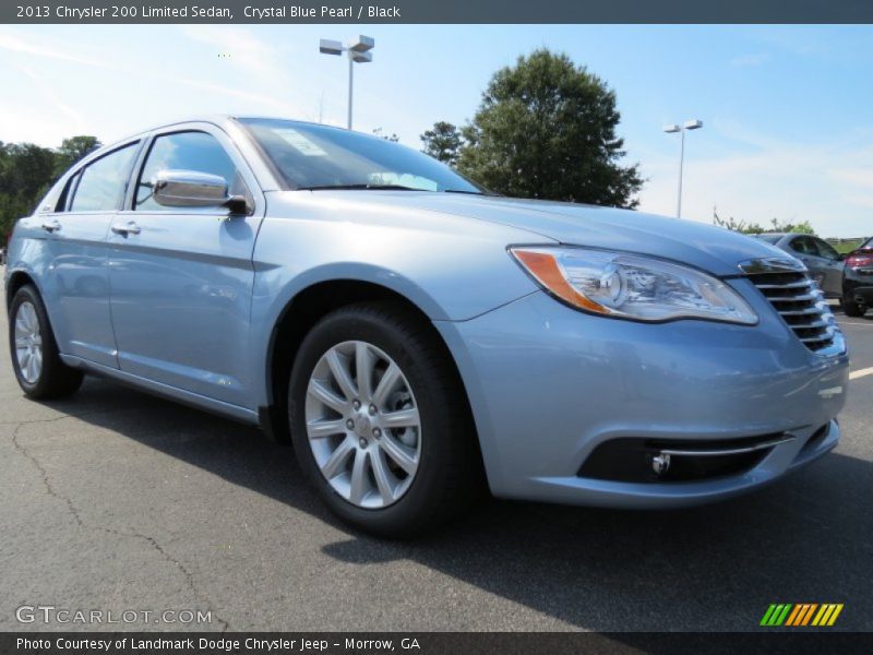 Crystal Blue Pearl / Black 2013 Chrysler 200 Limited Sedan