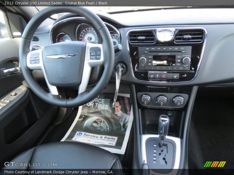 Crystal Blue Pearl / Black 2013 Chrysler 200 Limited Sedan
