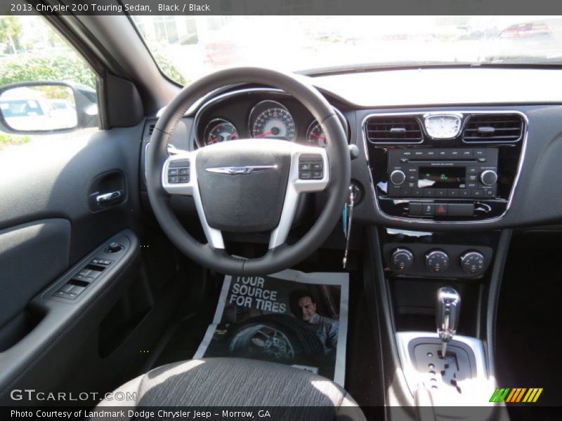 Black / Black 2013 Chrysler 200 Touring Sedan