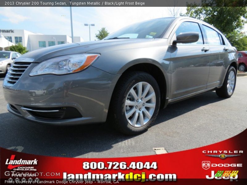 Tungsten Metallic / Black/Light Frost Beige 2013 Chrysler 200 Touring Sedan