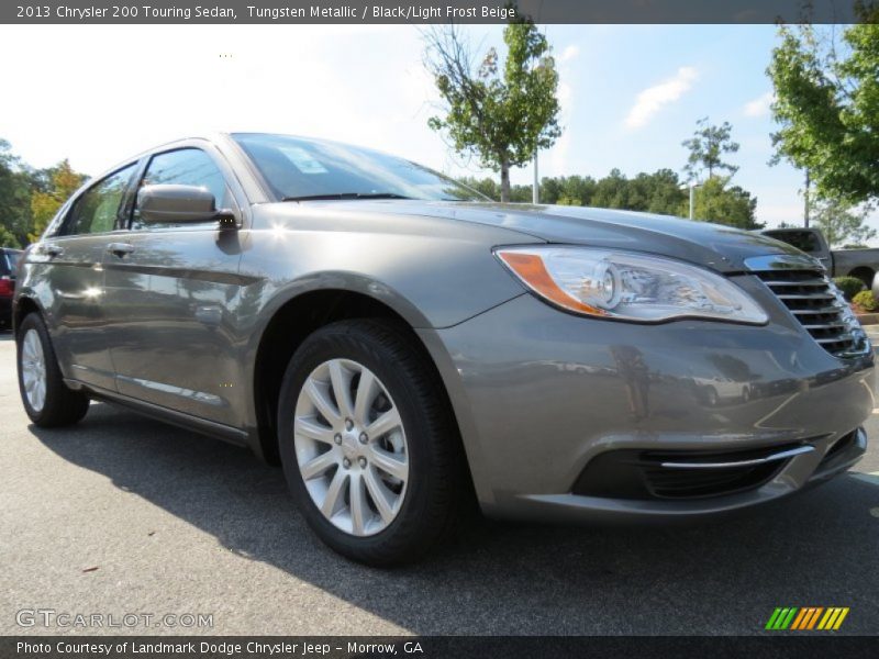 Tungsten Metallic / Black/Light Frost Beige 2013 Chrysler 200 Touring Sedan
