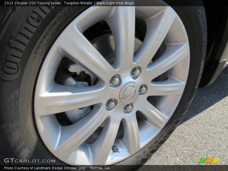 Tungsten Metallic / Black/Light Frost Beige 2013 Chrysler 200 Touring Sedan