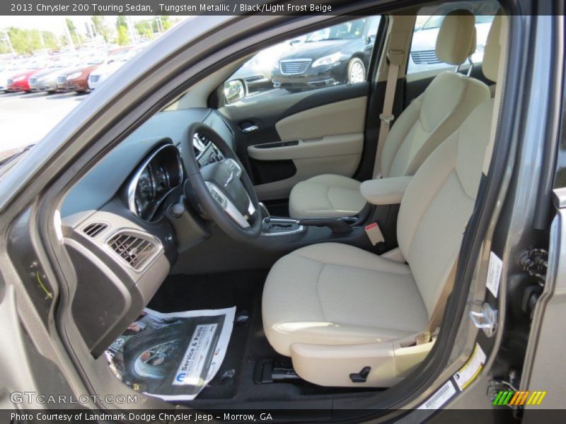 Tungsten Metallic / Black/Light Frost Beige 2013 Chrysler 200 Touring Sedan