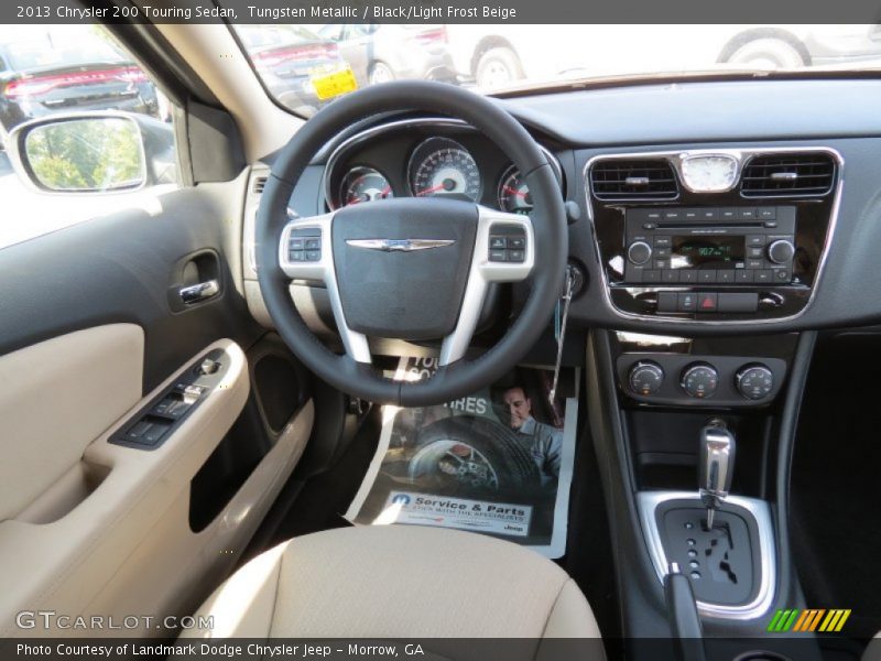 Tungsten Metallic / Black/Light Frost Beige 2013 Chrysler 200 Touring Sedan