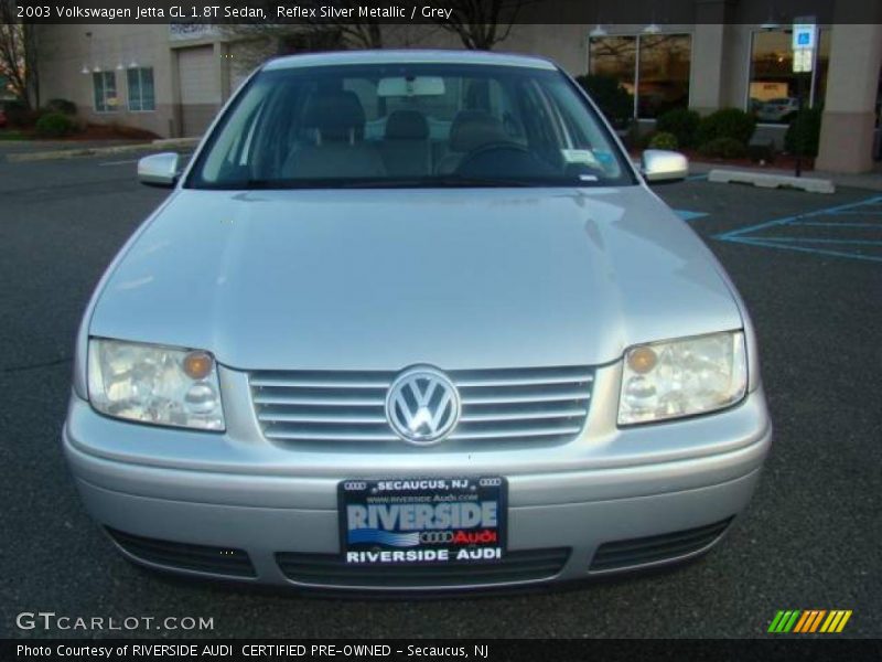 Reflex Silver Metallic / Grey 2003 Volkswagen Jetta GL 1.8T Sedan