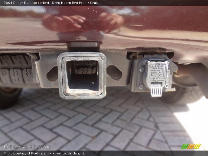 Deep Molten Red Pearl / Khaki 2004 Dodge Durango Limited
