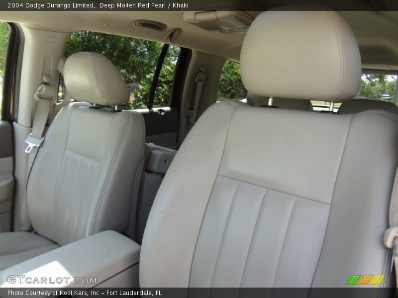 Deep Molten Red Pearl / Khaki 2004 Dodge Durango Limited