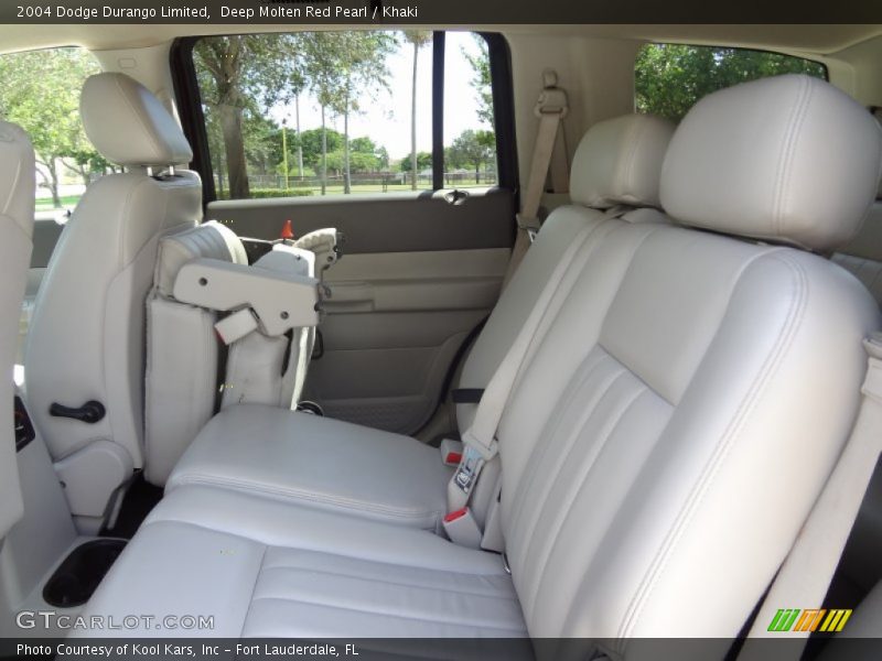 Deep Molten Red Pearl / Khaki 2004 Dodge Durango Limited