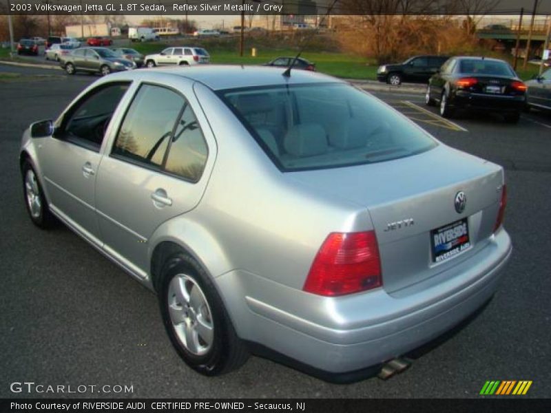 Reflex Silver Metallic / Grey 2003 Volkswagen Jetta GL 1.8T Sedan
