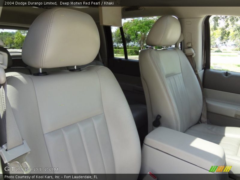 Deep Molten Red Pearl / Khaki 2004 Dodge Durango Limited
