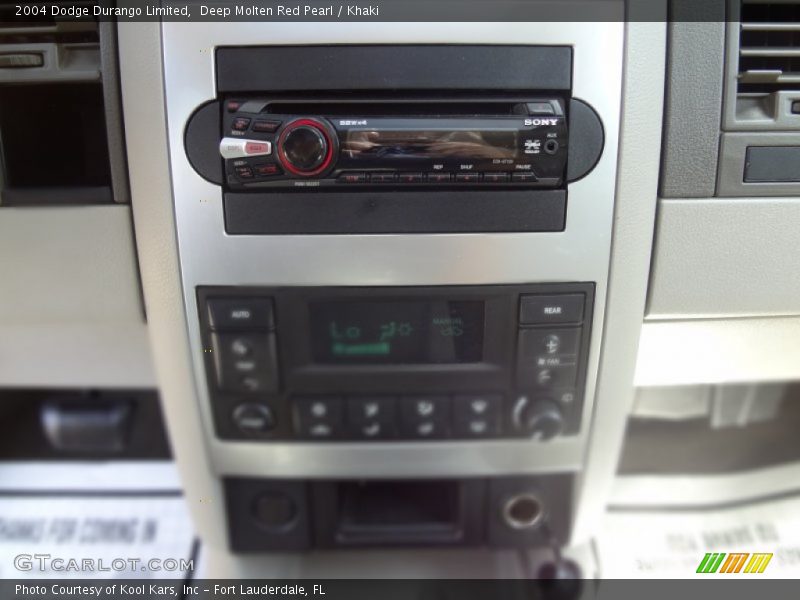 Deep Molten Red Pearl / Khaki 2004 Dodge Durango Limited
