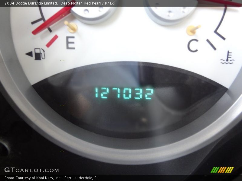 Deep Molten Red Pearl / Khaki 2004 Dodge Durango Limited