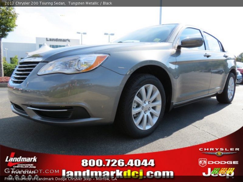 Tungsten Metallic / Black 2013 Chrysler 200 Touring Sedan
