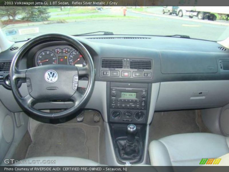 Reflex Silver Metallic / Grey 2003 Volkswagen Jetta GL 1.8T Sedan
