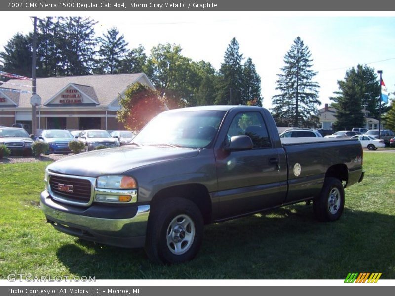 Storm Gray Metallic / Graphite 2002 GMC Sierra 1500 Regular Cab 4x4