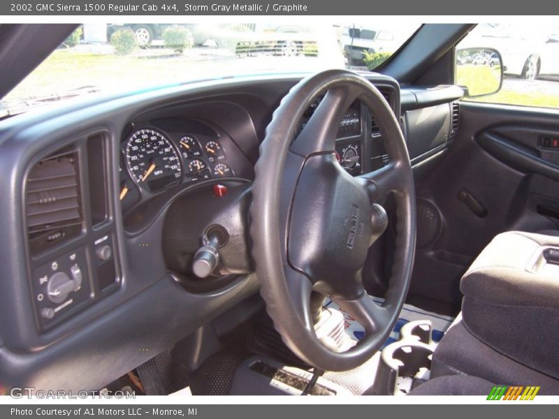 Storm Gray Metallic / Graphite 2002 GMC Sierra 1500 Regular Cab 4x4
