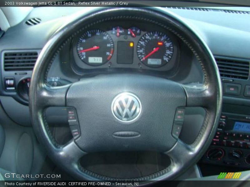 Reflex Silver Metallic / Grey 2003 Volkswagen Jetta GL 1.8T Sedan