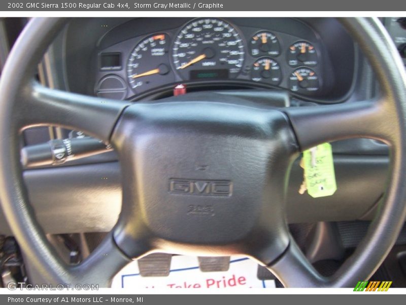Storm Gray Metallic / Graphite 2002 GMC Sierra 1500 Regular Cab 4x4