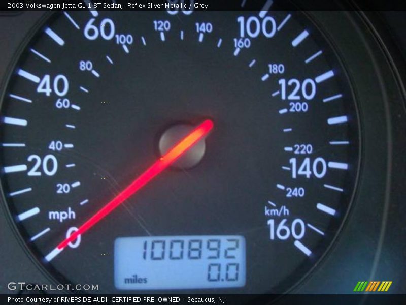 Reflex Silver Metallic / Grey 2003 Volkswagen Jetta GL 1.8T Sedan