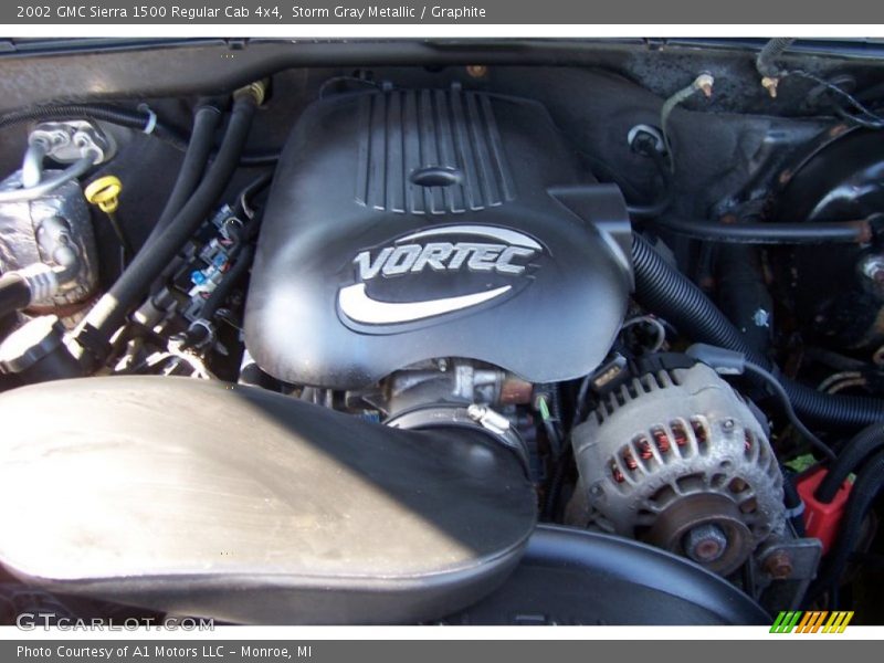 Storm Gray Metallic / Graphite 2002 GMC Sierra 1500 Regular Cab 4x4