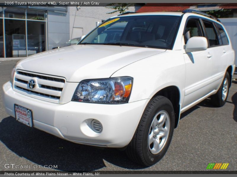 Super White / Ash Gray 2006 Toyota Highlander 4WD