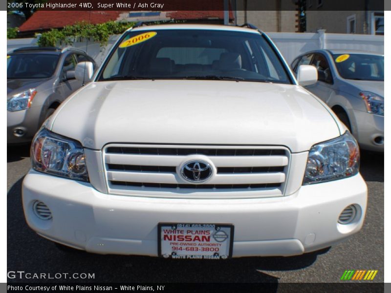 Super White / Ash Gray 2006 Toyota Highlander 4WD