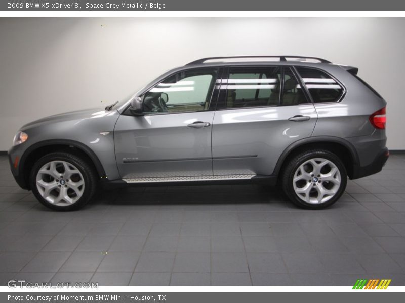 Space Grey Metallic / Beige 2009 BMW X5 xDrive48i