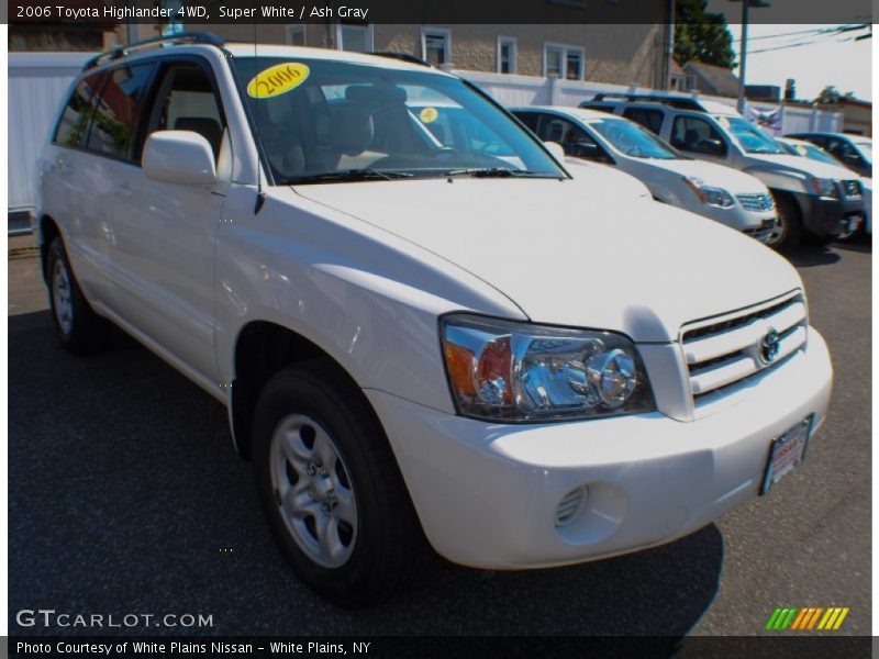 Super White / Ash Gray 2006 Toyota Highlander 4WD