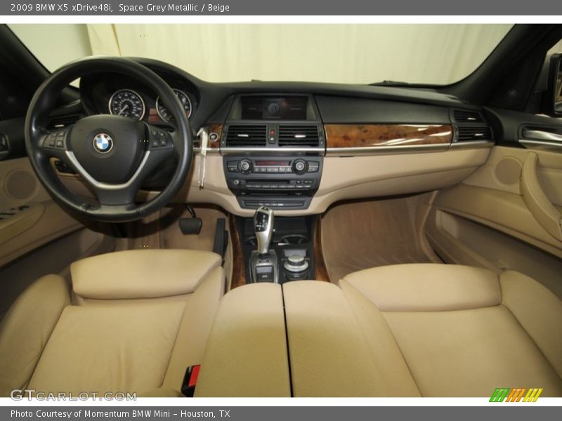 Space Grey Metallic / Beige 2009 BMW X5 xDrive48i