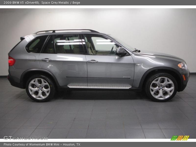 Space Grey Metallic / Beige 2009 BMW X5 xDrive48i
