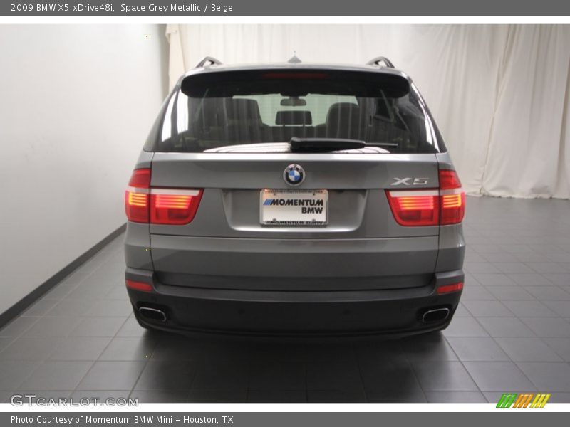 Space Grey Metallic / Beige 2009 BMW X5 xDrive48i
