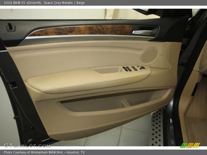 Space Grey Metallic / Beige 2009 BMW X5 xDrive48i