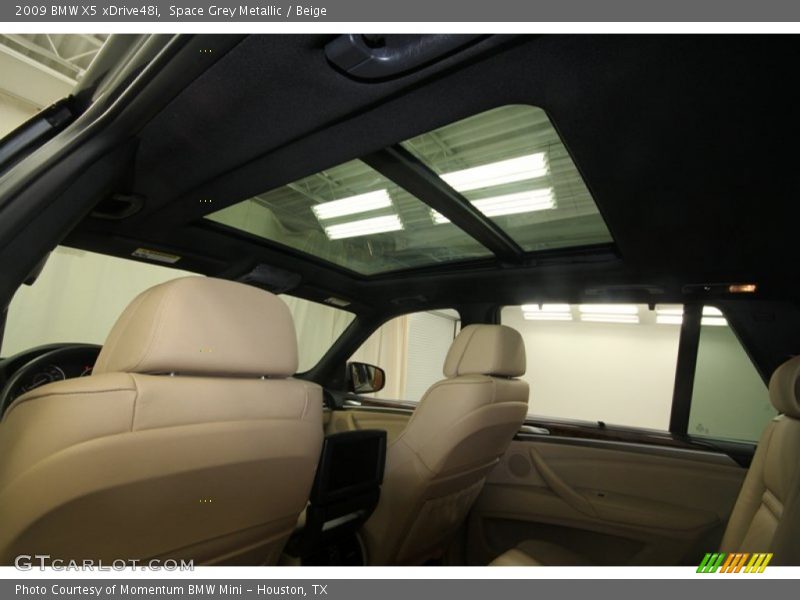 Space Grey Metallic / Beige 2009 BMW X5 xDrive48i
