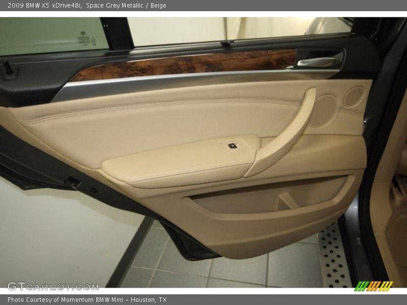 Space Grey Metallic / Beige 2009 BMW X5 xDrive48i