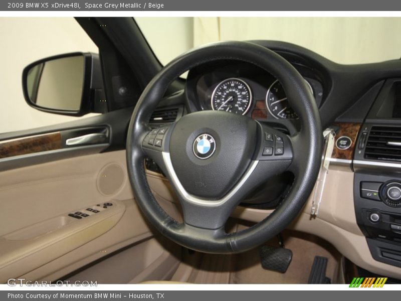 Space Grey Metallic / Beige 2009 BMW X5 xDrive48i