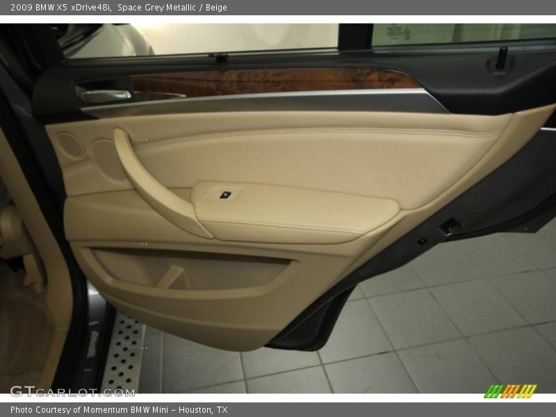 Space Grey Metallic / Beige 2009 BMW X5 xDrive48i