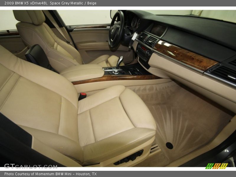 Space Grey Metallic / Beige 2009 BMW X5 xDrive48i