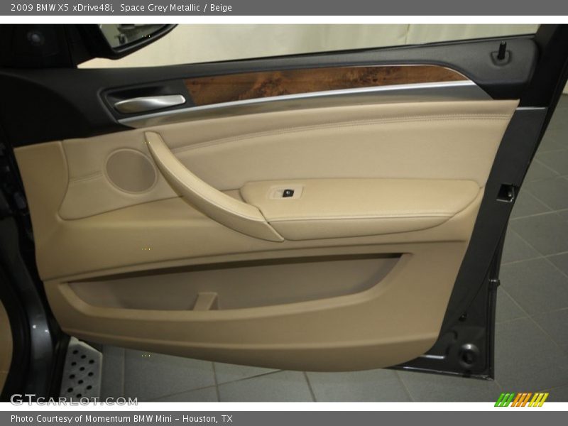 Space Grey Metallic / Beige 2009 BMW X5 xDrive48i