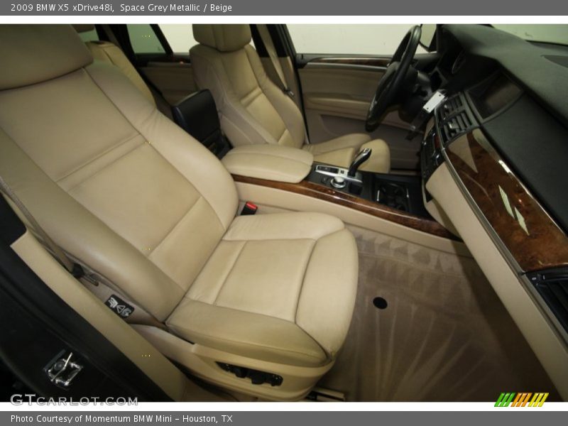 Space Grey Metallic / Beige 2009 BMW X5 xDrive48i