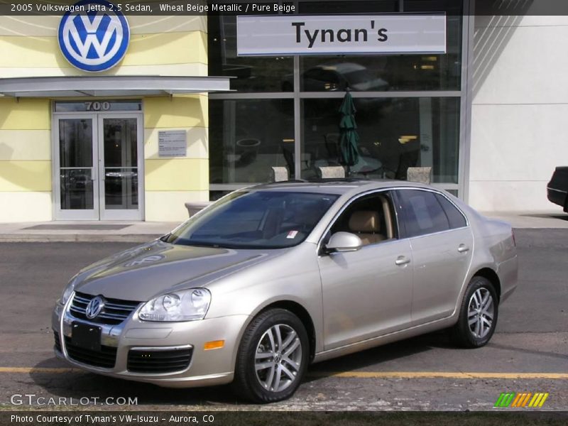 Wheat Beige Metallic / Pure Beige 2005 Volkswagen Jetta 2.5 Sedan
