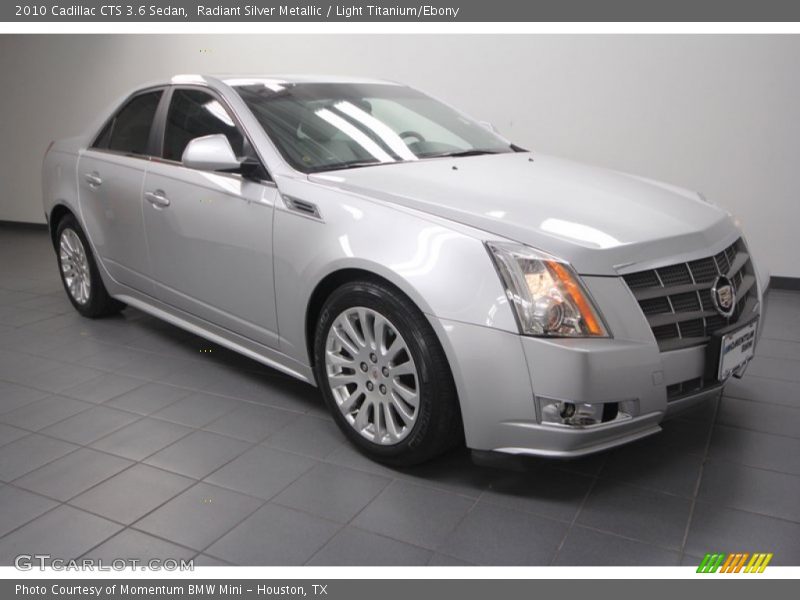 Radiant Silver Metallic / Light Titanium/Ebony 2010 Cadillac CTS 3.6 Sedan