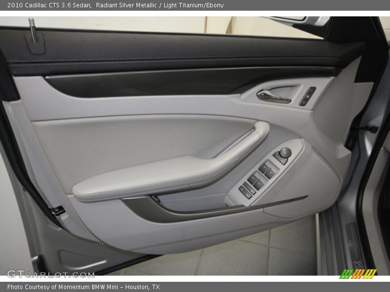 Radiant Silver Metallic / Light Titanium/Ebony 2010 Cadillac CTS 3.6 Sedan