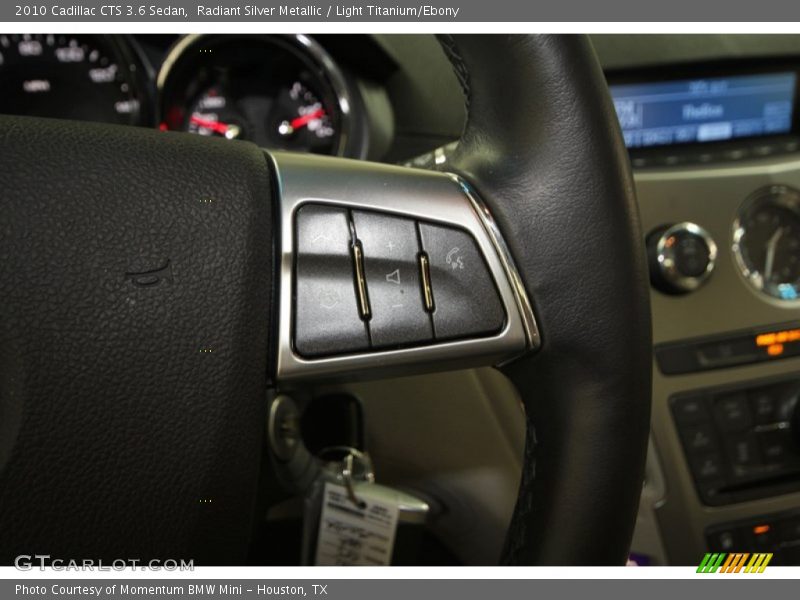 Radiant Silver Metallic / Light Titanium/Ebony 2010 Cadillac CTS 3.6 Sedan