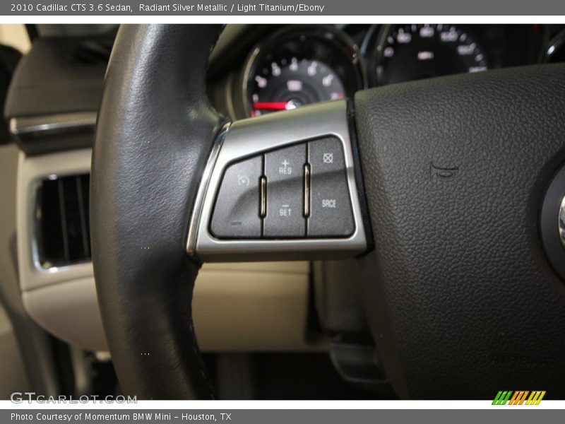 Radiant Silver Metallic / Light Titanium/Ebony 2010 Cadillac CTS 3.6 Sedan
