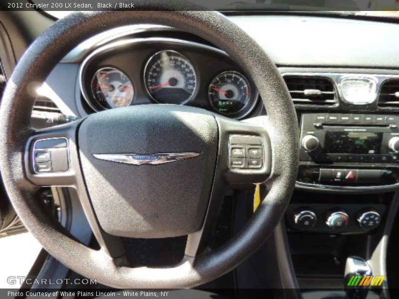 Black / Black 2012 Chrysler 200 LX Sedan