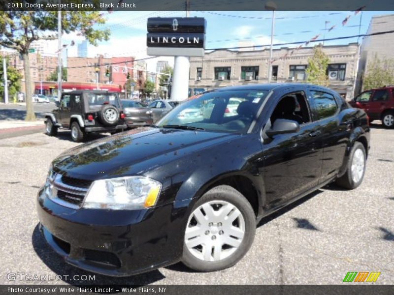 Black / Black 2011 Dodge Avenger Express