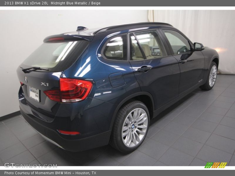 Midnight Blue Metallic / Beige 2013 BMW X1 sDrive 28i